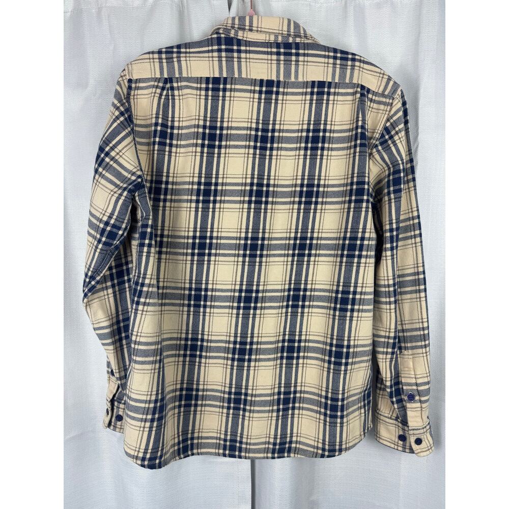 The Normal Brand Plaid Flannel Shirt Large Cotton Shacket Coastal Grandpa - Picture 7 of 8